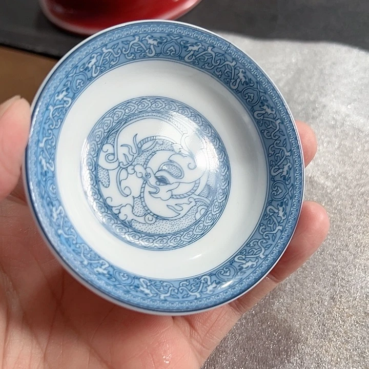 杯中铁三寸小碟陶瓷