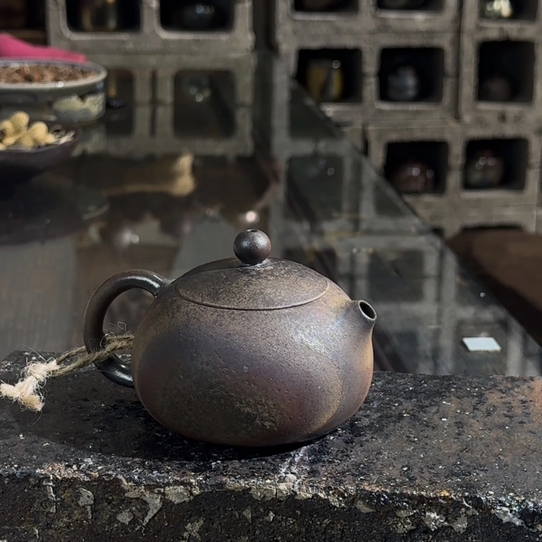 建水紫陶紫泥柴烧茶具微瑕