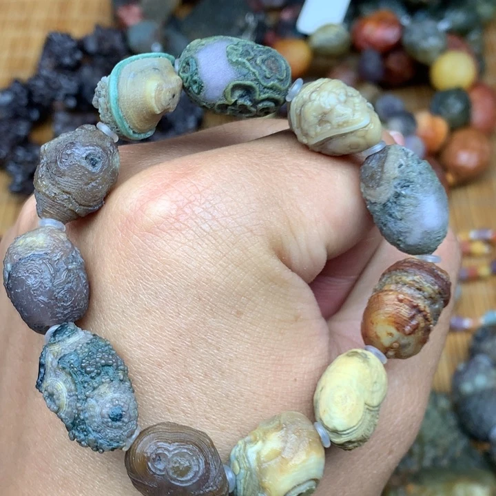 玛瑙/玉髓合金珠宝半成品