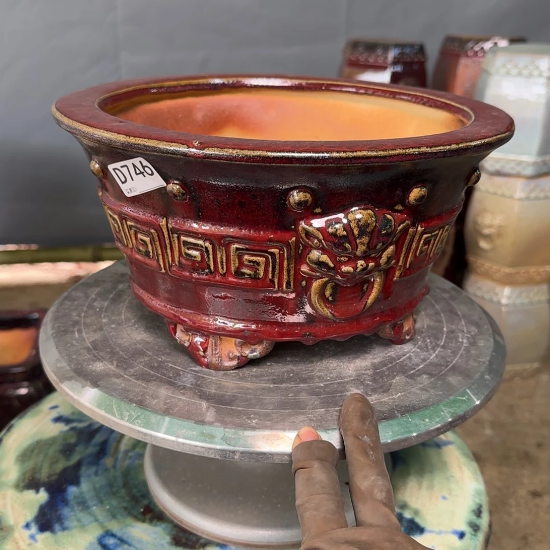 红泥花盆面*哥746.