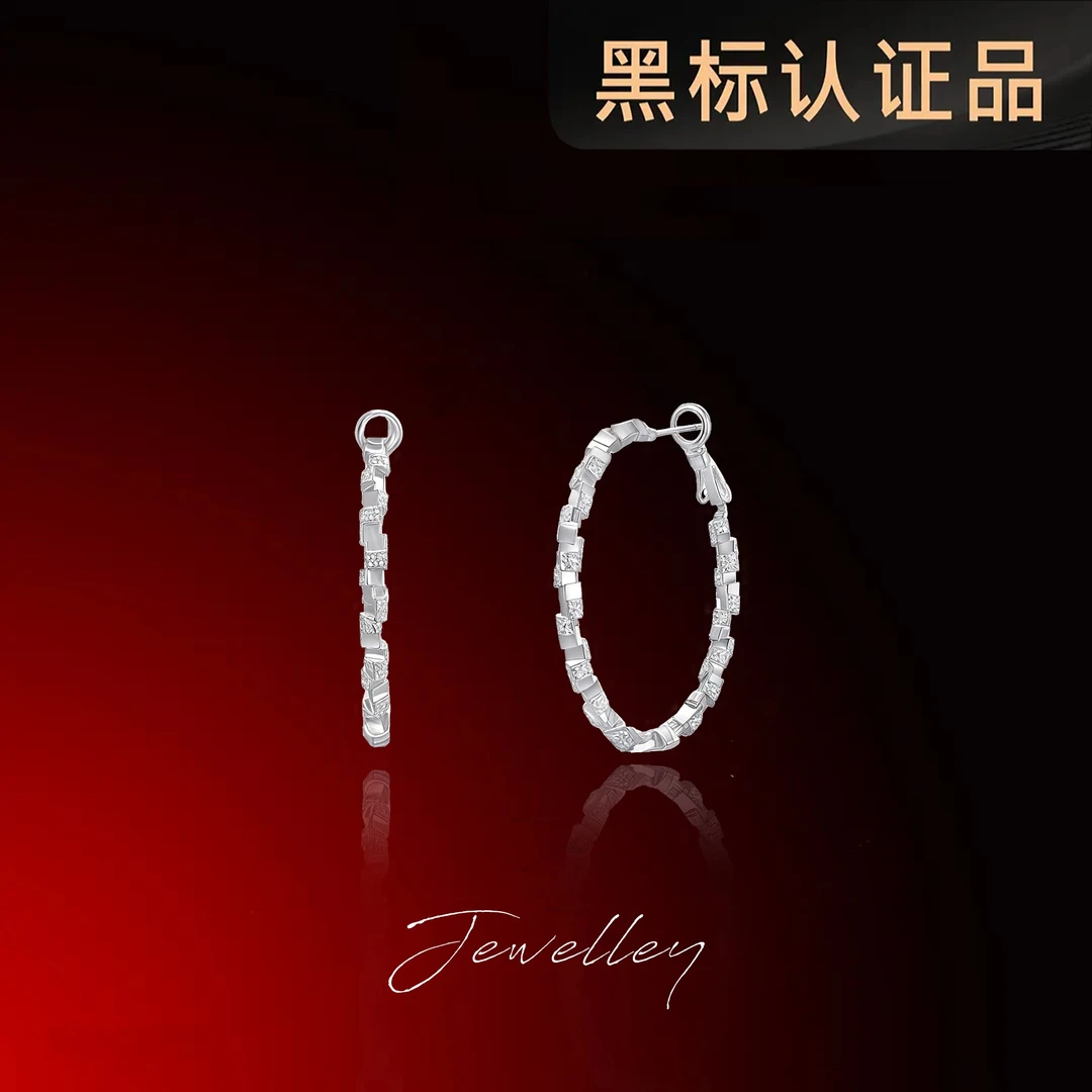 OuQ精致轻奢高级氛围感圆圈耳钉首饰女款YE190897