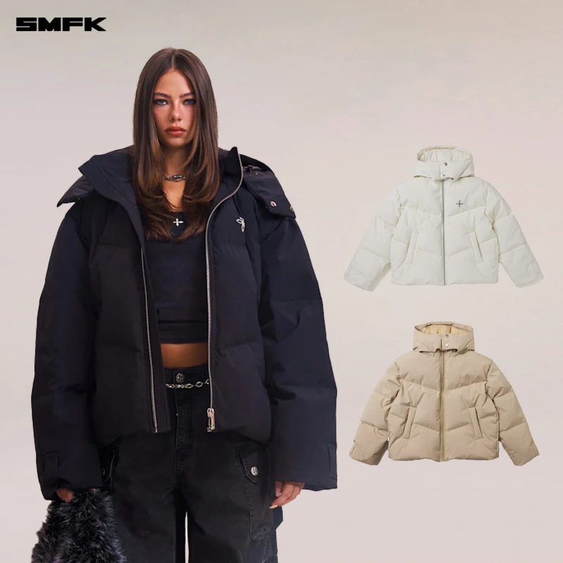 SMFK十字雕像荒原狩猎阔身羽绒服 CG012B1 冬季户外保暖宽松上衣