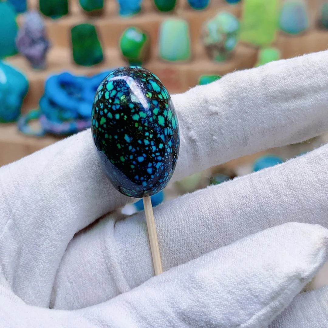 绿松石未镶嵌三彩随行