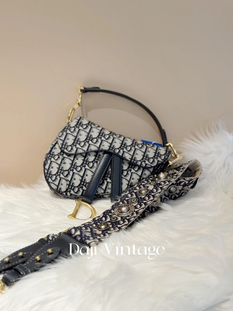 99新 DIOR/迪奥 大吉中古/Dior迪奥迷你马鞍带肩带斜挎包