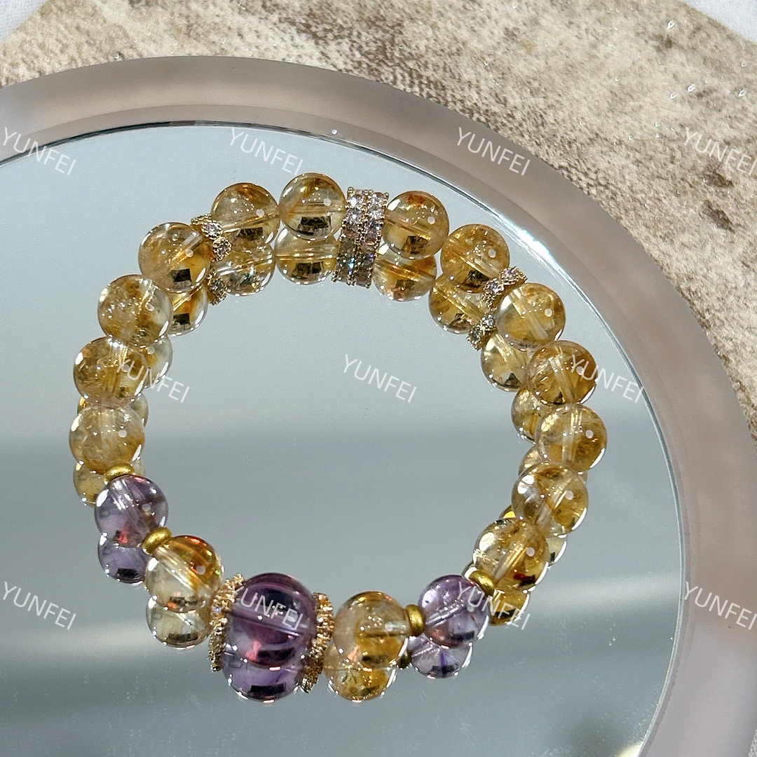 【有米】黄塔晶天然水晶原创小众设计