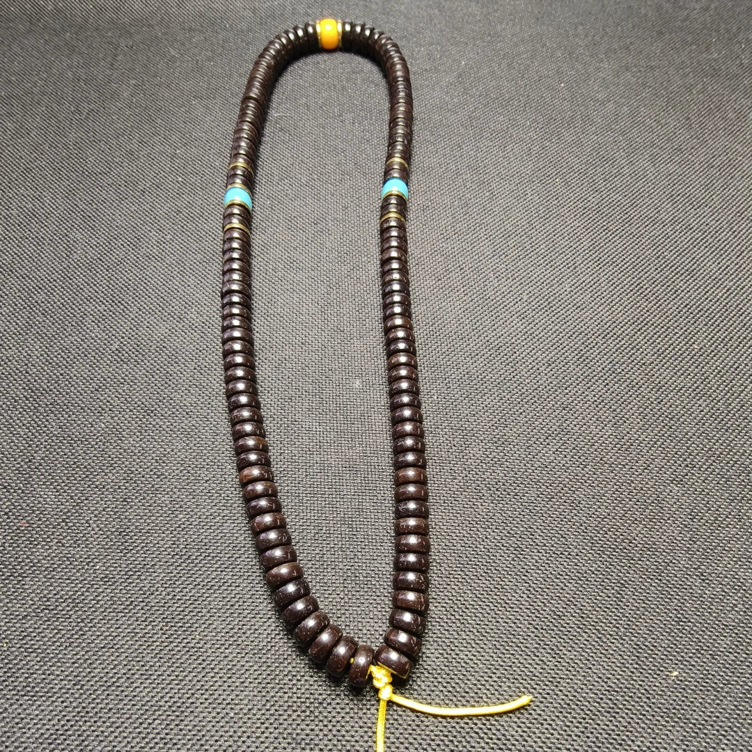 椰蒂108颗（尺寸8+原生态）棕色药片 手持 时尚百搭