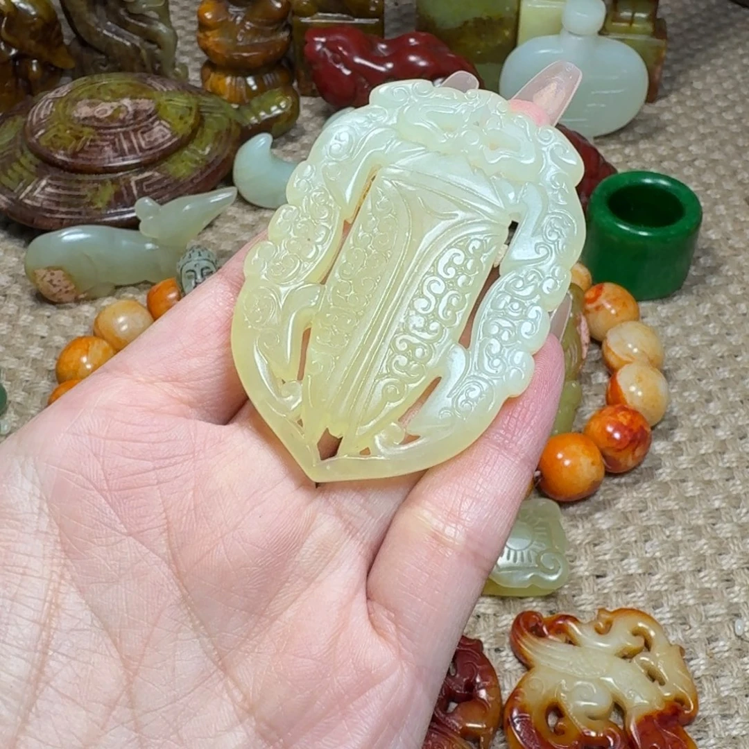吊坠白玉菩提挂件