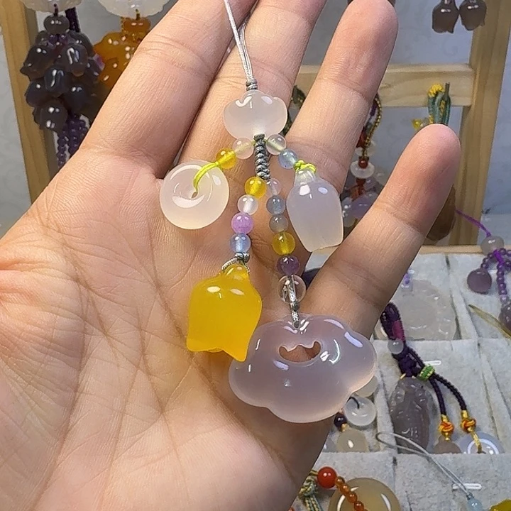 手机挂件彩色款平安锁