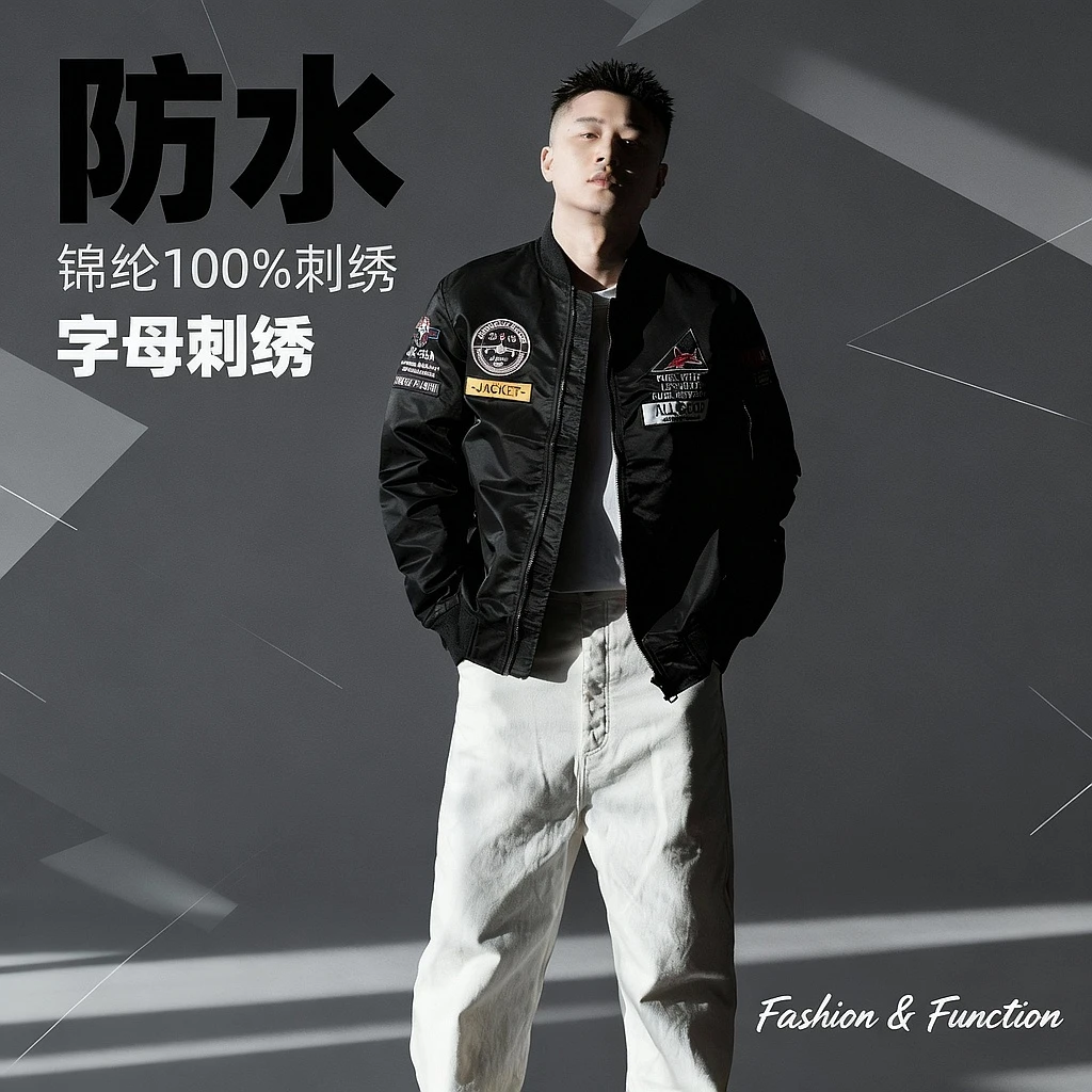 26早春 · 刺绣飞行员外套经典痞帅vintage美式夹克飞行服男士JK