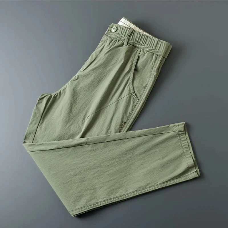 秋季新款休闲裤男士宽松直筒宽松长裤百搭潮流修身九分长裤子男款