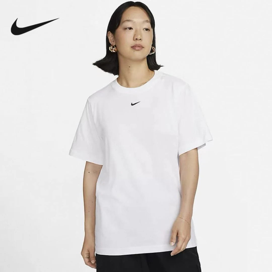 NIKE/耐克女款白色时尚百搭落肩短袖T恤卖场同款FD4150100