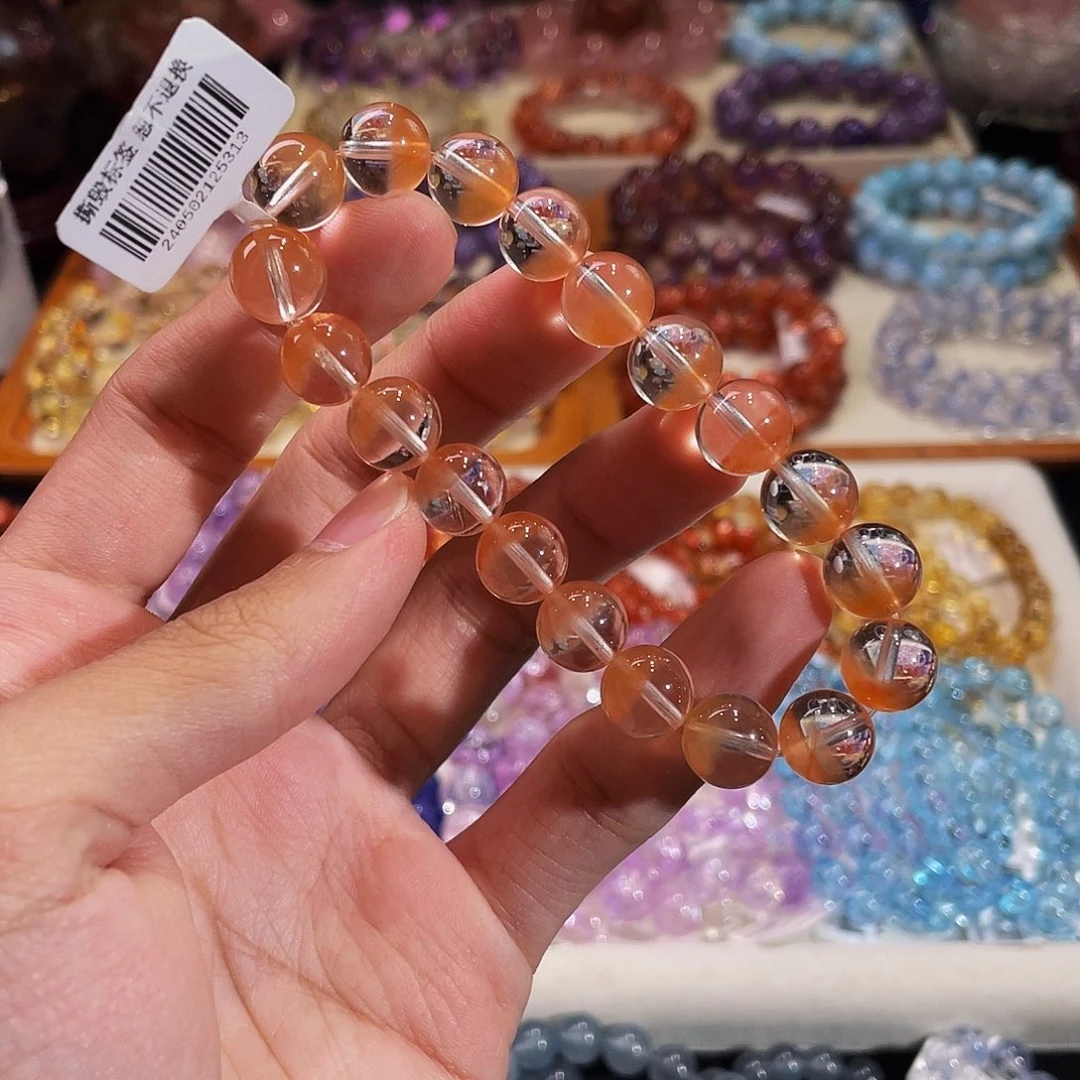 手链水晶未镶嵌半盆红兔毛10.3