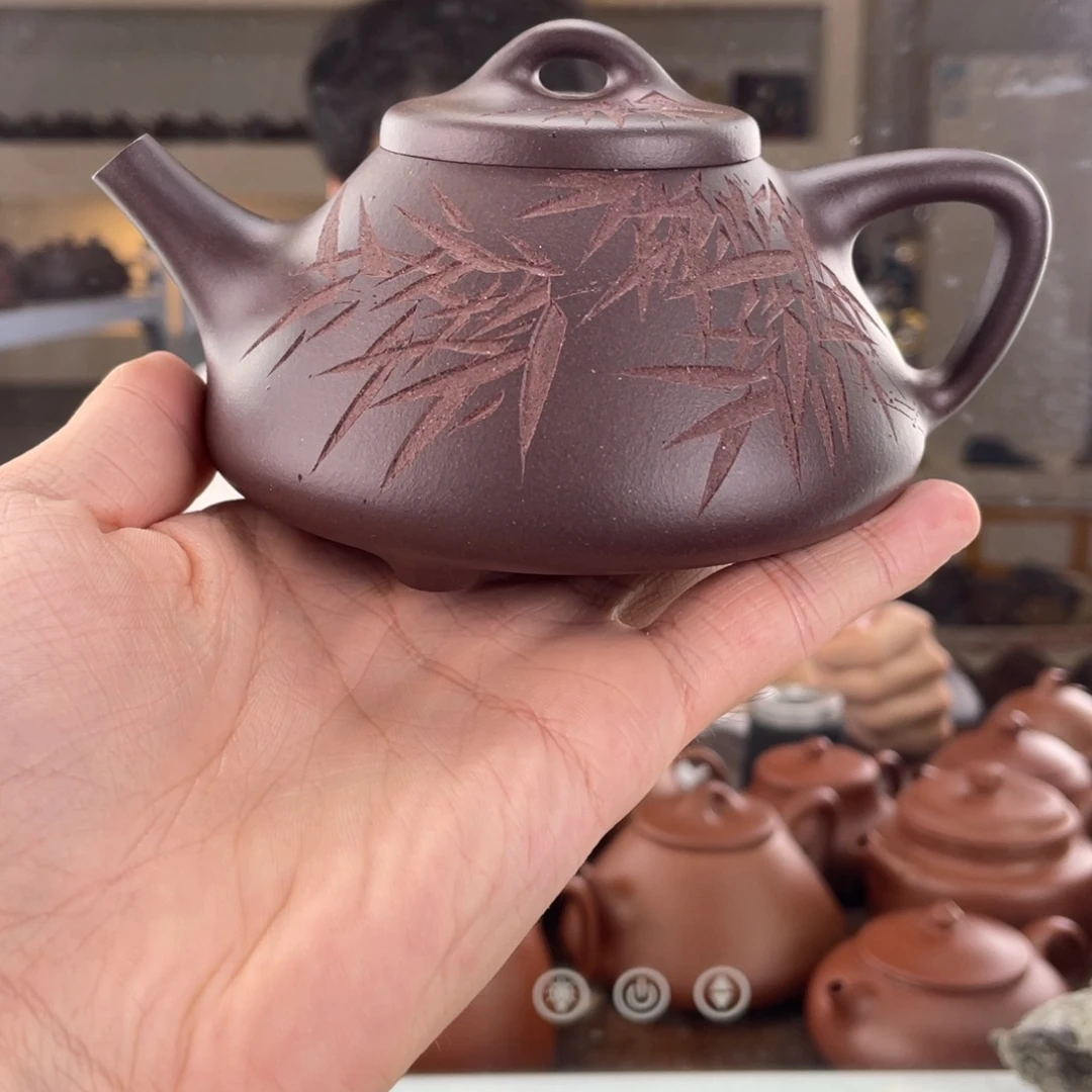 茶壶紫砂270cc老紫泥茶壶