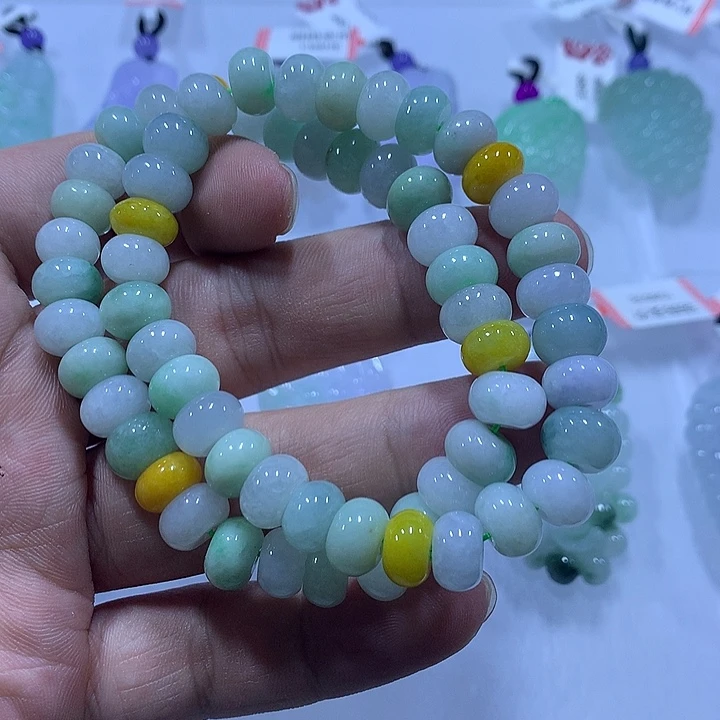 翡翠未镶嵌颈饰天然翡翠A货手串多样性发货发其一