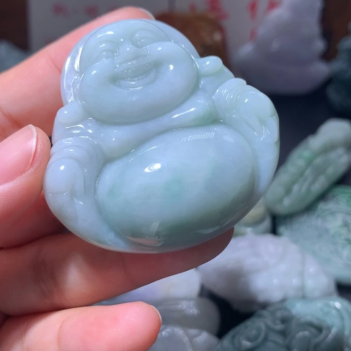 翡翠未镶嵌颈饰保真天然A货翡翠