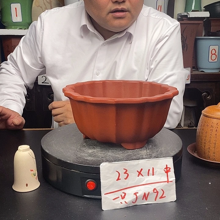 紫砂花盆紫砂花盆货号一只JN92