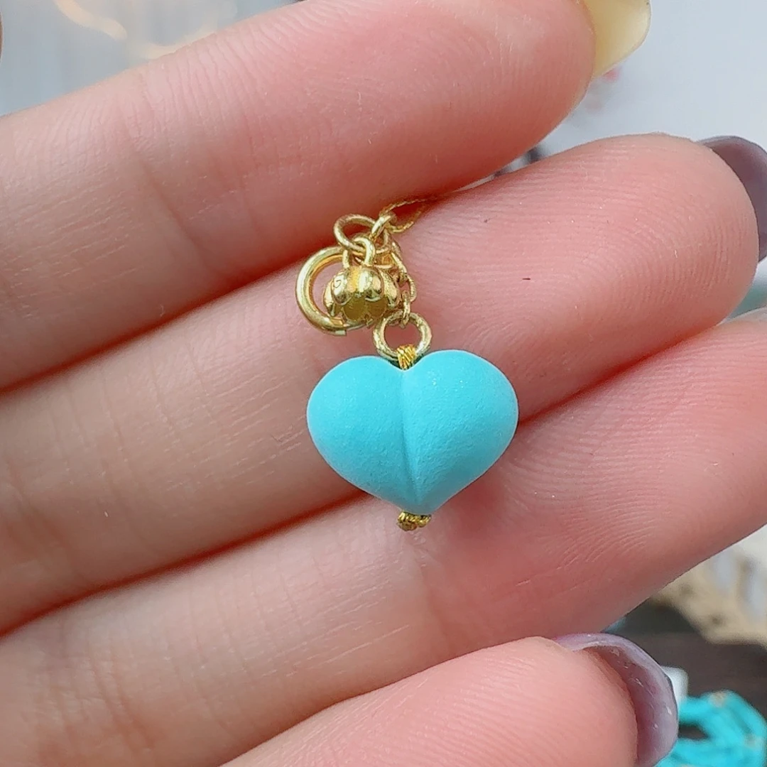 绿松石18K金镶嵌珠宝奇石