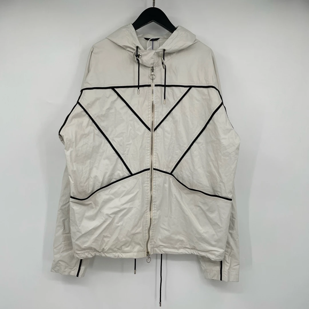 95新 GUCCI/古驰 线条连帽拉链夹克 52 AB2307150008