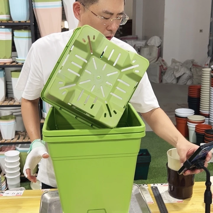 微瑕方盆口26高28果绿3只无托