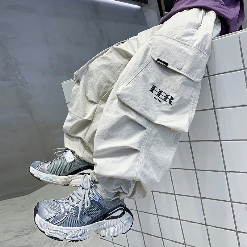 男童工装裤2025新款裤子炸街夏季款中大儿童春装阔腿裤春季宽松潮