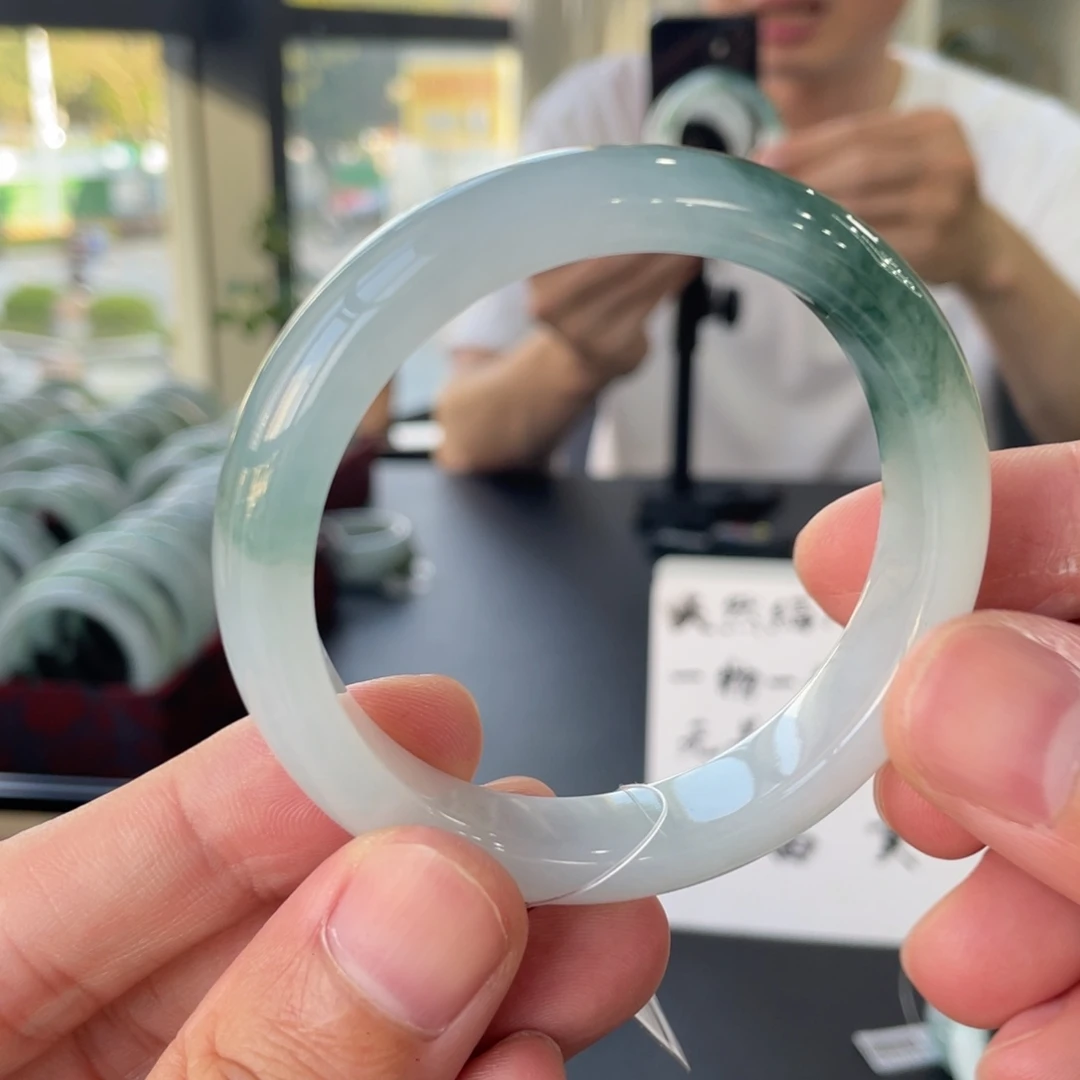 翡翠未镶嵌手镯25号链接55