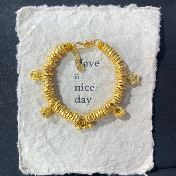 金城皇足金手链19.3克