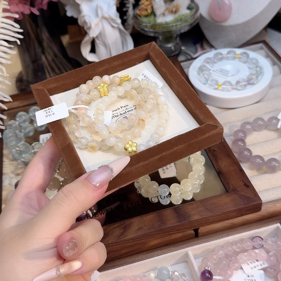 水晶手串合金天然水晶手串