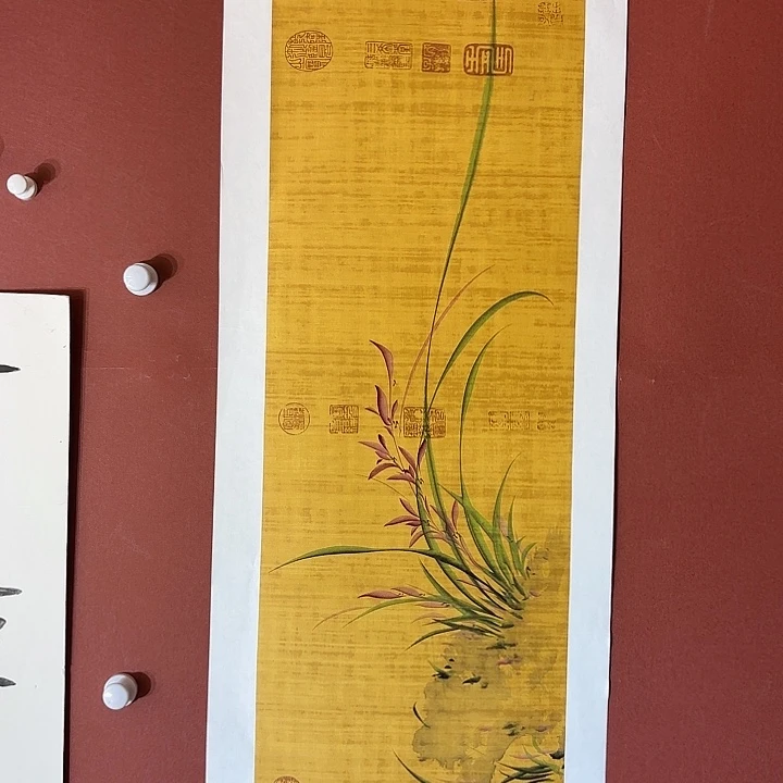 国画听兰老师花鸟