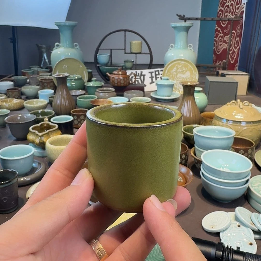 龙泉青瓷茶具微瑕
