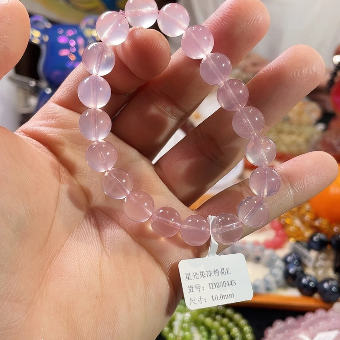 水晶手链未镶嵌老矿马粉10mm