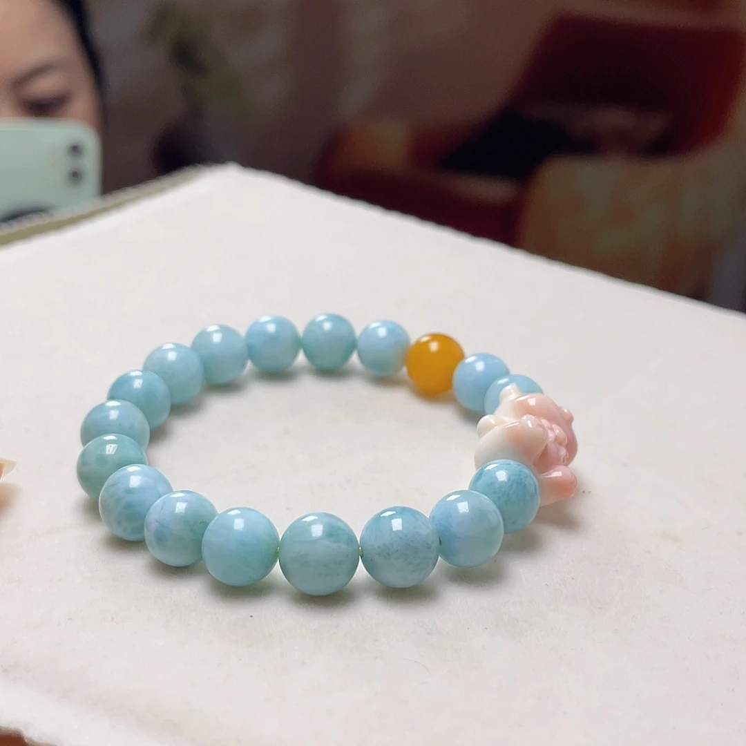 琥珀未镶嵌裸石手串