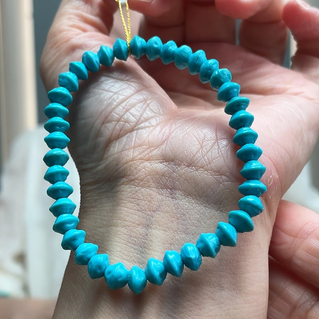 绿松石18K金镶嵌颈饰