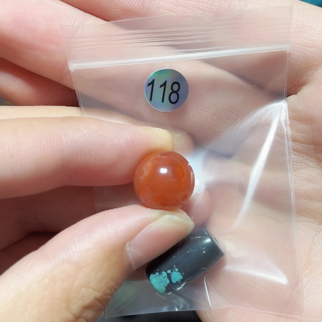 尘***疯未镶嵌圆珠桶珠老型手串！！玛瑙/玉髓