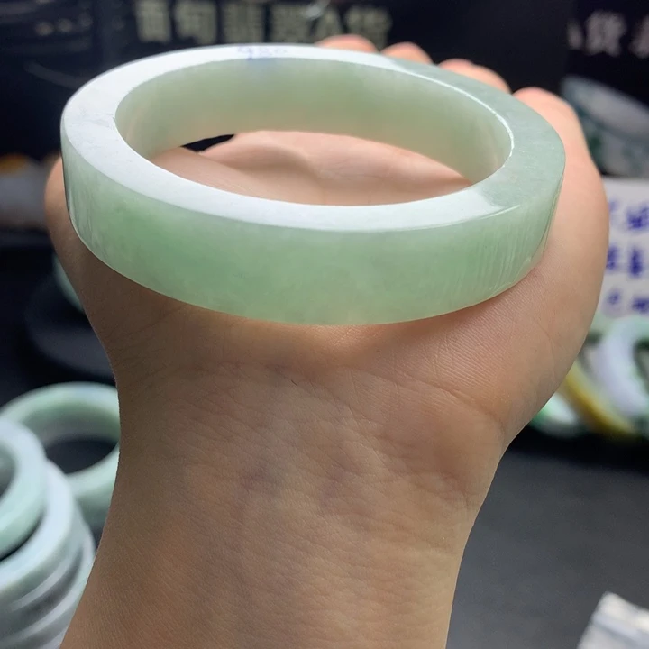 定制翡翠翡翠手镯未镶嵌56-57