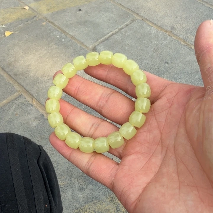 和田玉（黄玉）未镶嵌手链