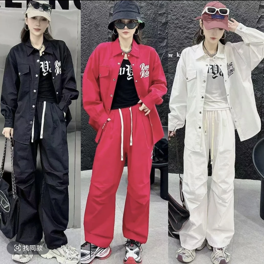 A-春秋套装（6030衬衣➕1188背心➕6031裤子）男女同款时尚休闲潮流