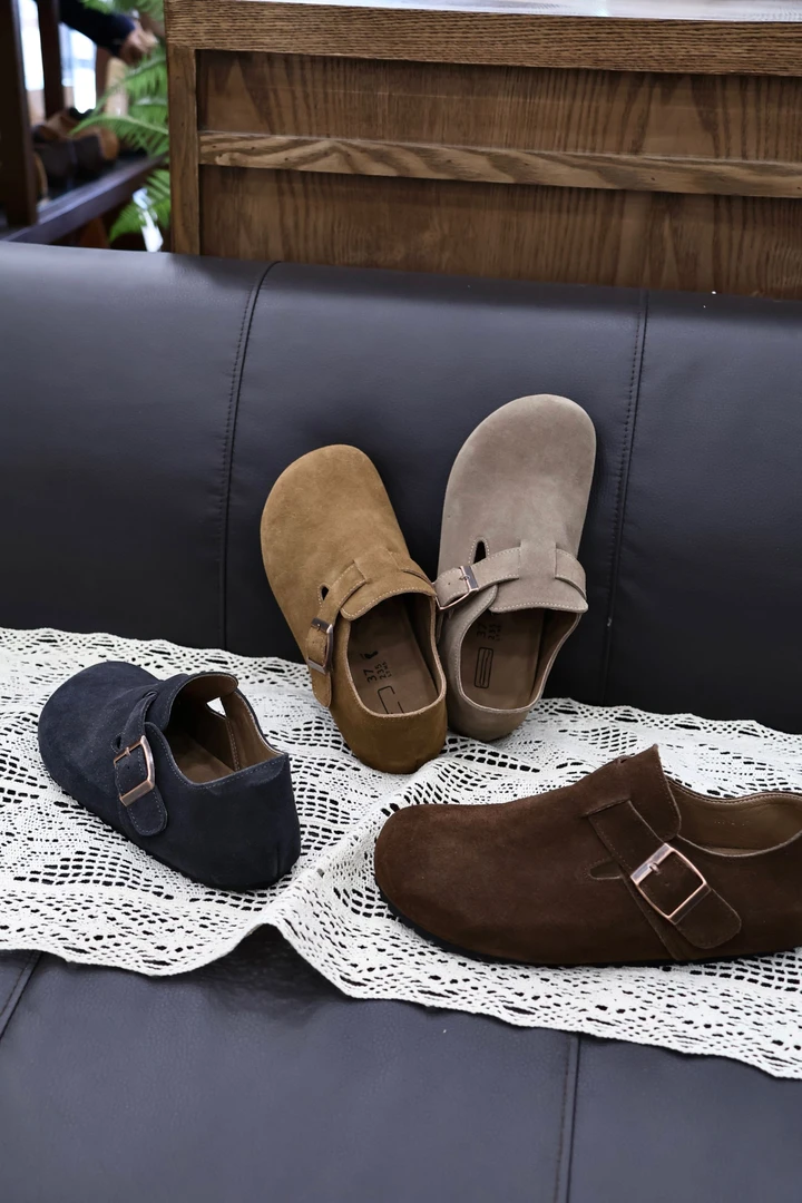 秋天新款见面啦【一】 四色-休闲慵懒风勃肯鞋软底真皮