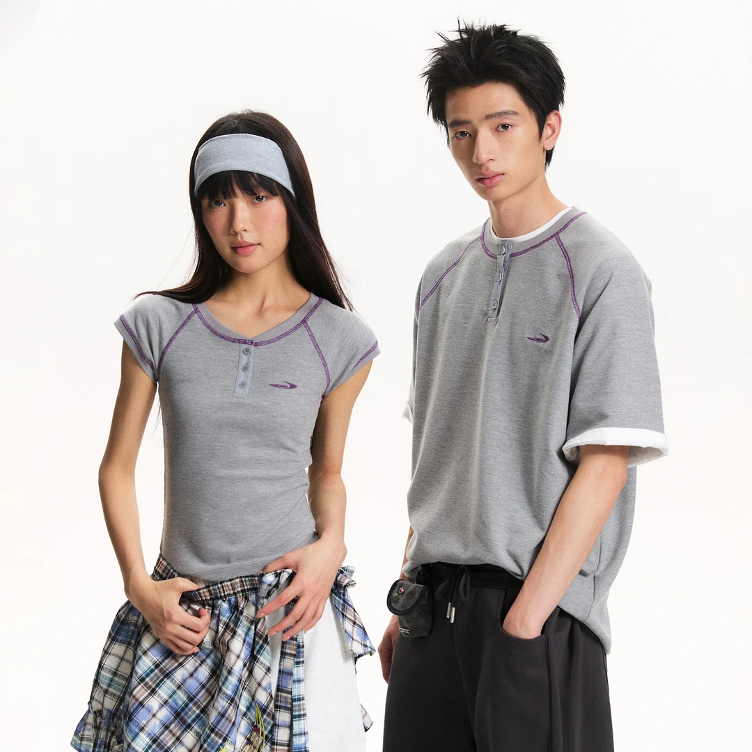 江南先生NewJNXS华夫格短袖T恤夏季时尚运动休闲上衣男女JN52Y29