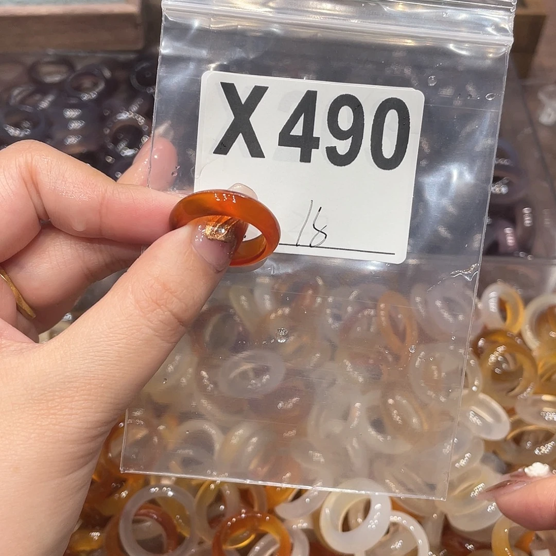 玛瑙/玉髓未镶嵌戒指490