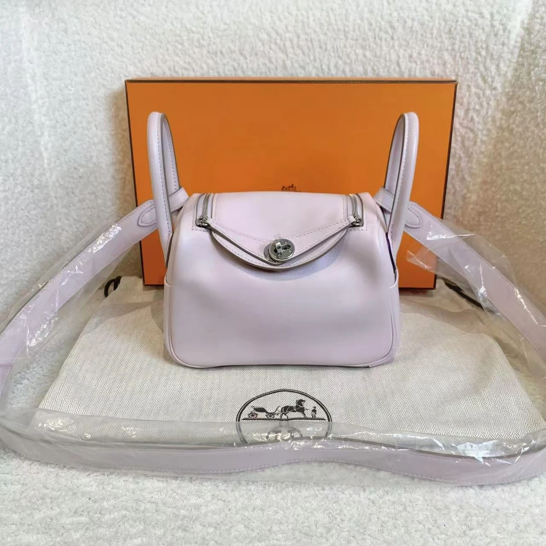 99新 Hermes/爱马仕 拆单1壹臻/梦幻紫mini Lindy u刻 33761721