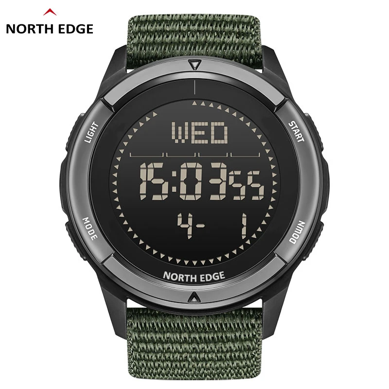 NORTH EDGE【参军入伍】碳纤维户外运动智能手表50米防水电子手表