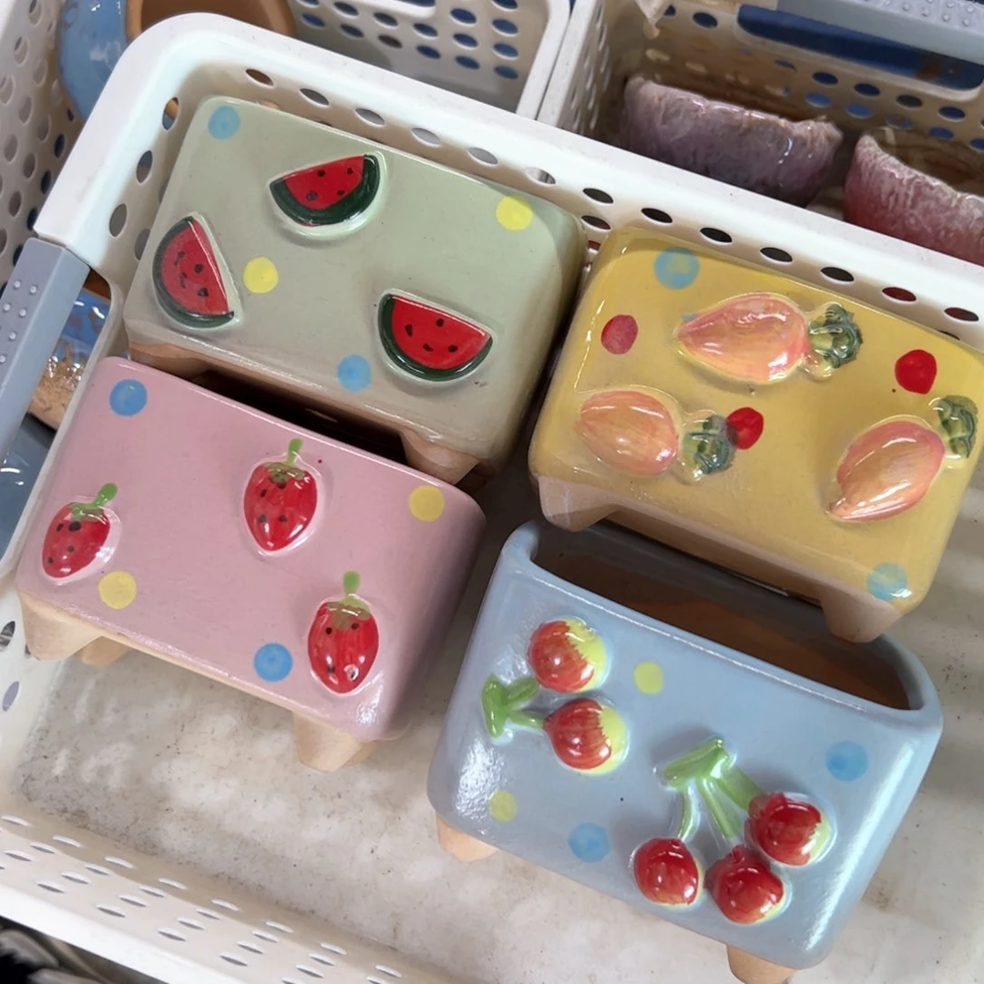 陶瓷多肉小花盆@@1987