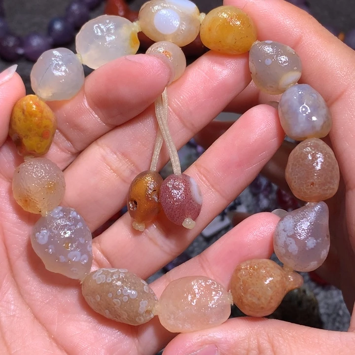 未镶嵌玛瑙/玉髓珠宝半成品