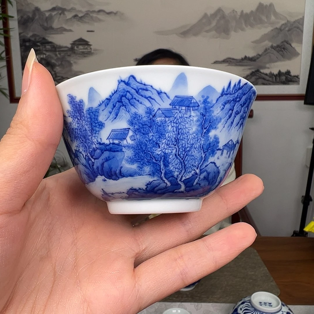 天青山房的撇口杯