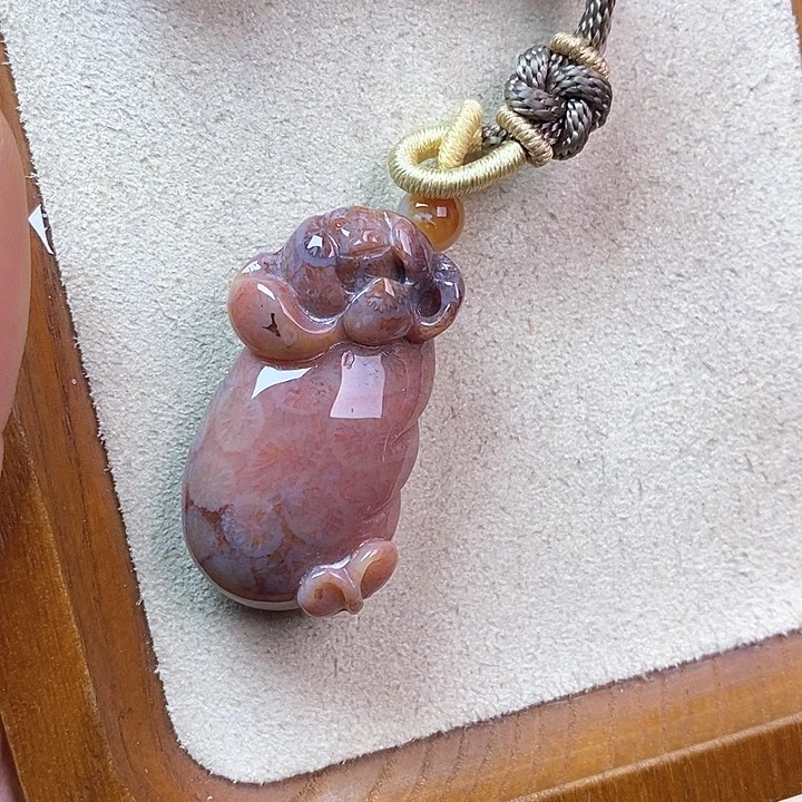 硅化玉颈饰未镶嵌