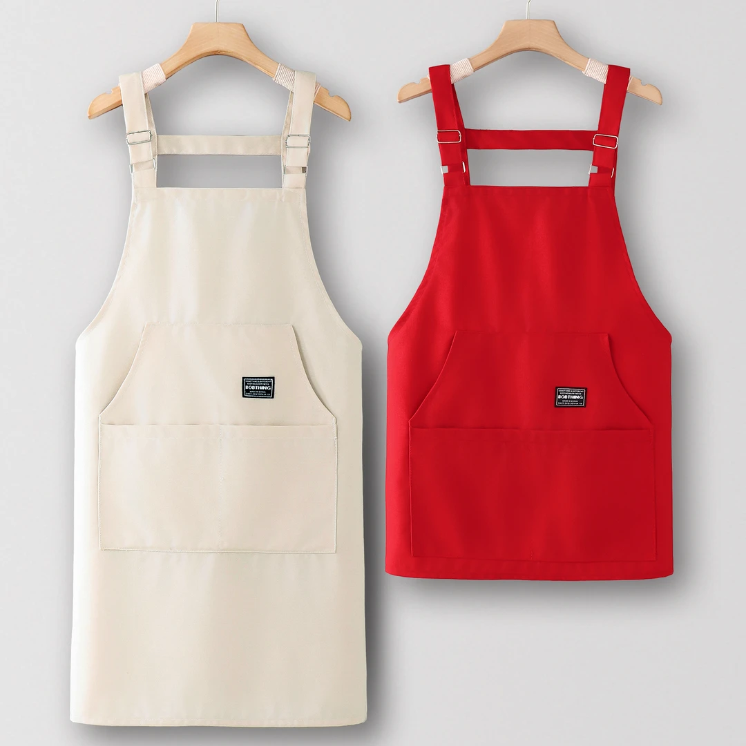 罩衣餐饮时尚围裙厨房家用洋气新款防脏上班工作服女女款防脏厨房