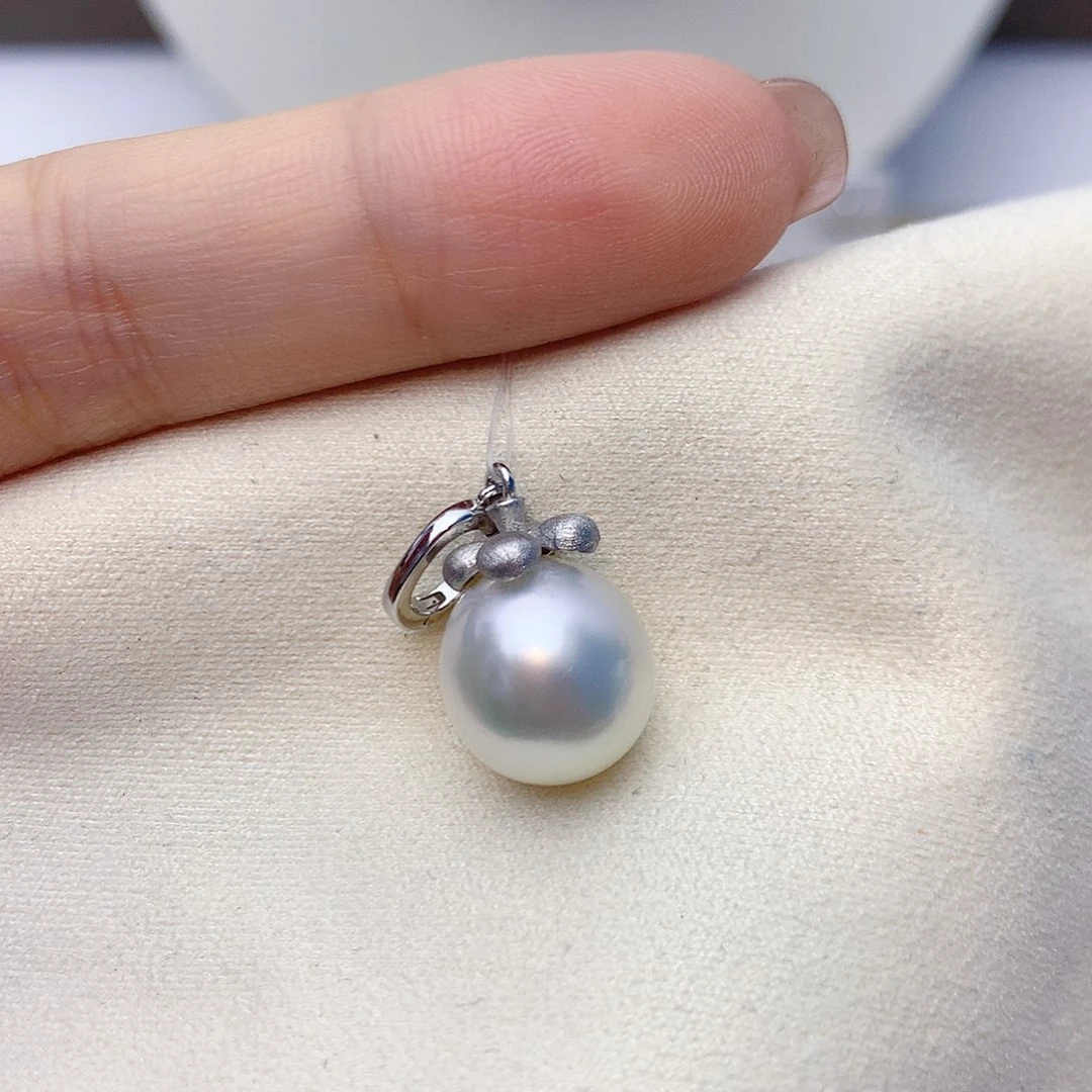 海水珍珠颈饰银S925镶嵌w63