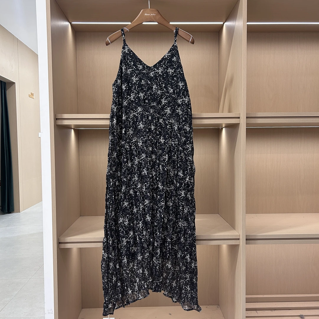 夏季新款韩系温柔显瘦小碎花吊带裙连衣裙5568（裙长124）