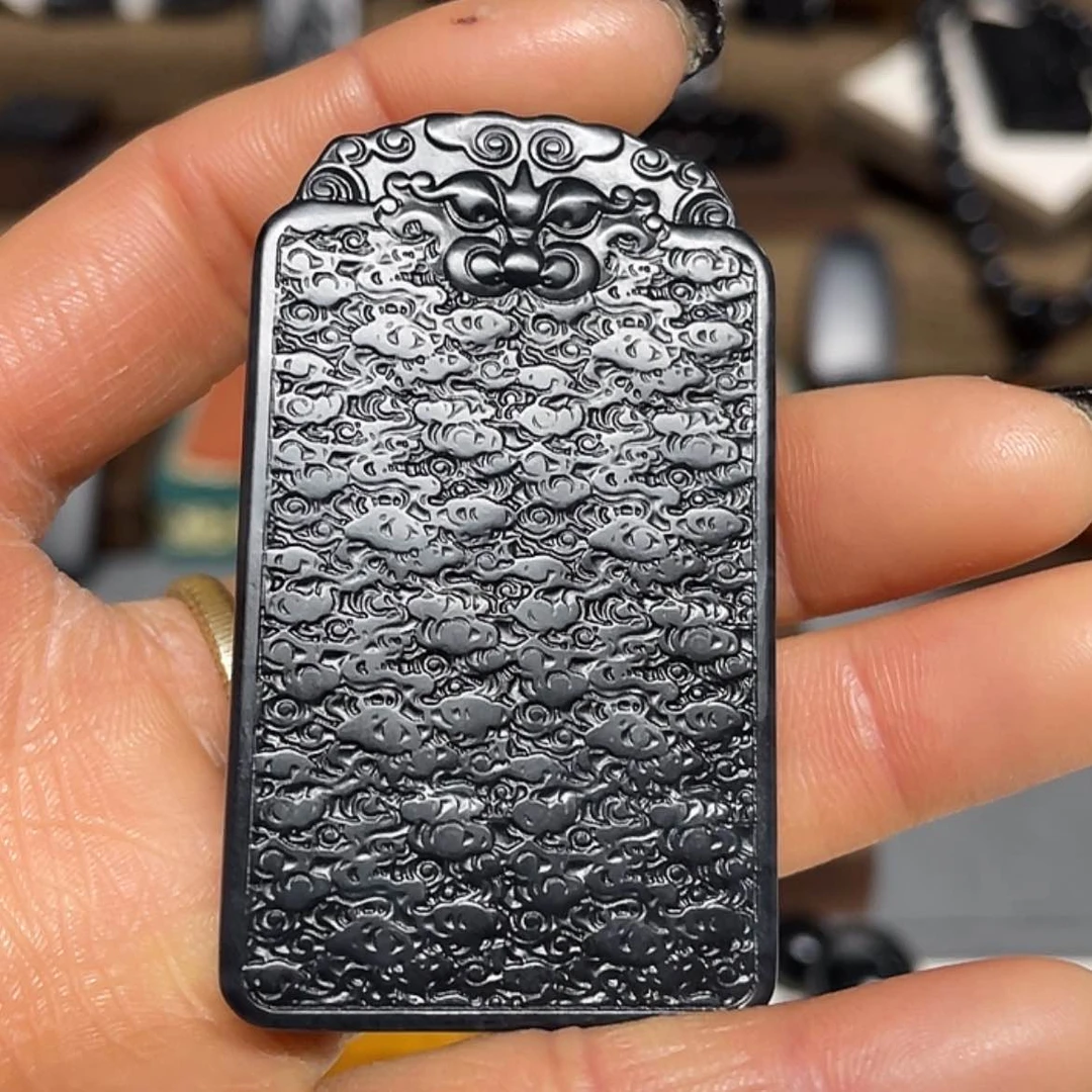 【闪购商品】和田玉（墨玉）吊坠(不含链)未镶嵌羊脂级59.3克