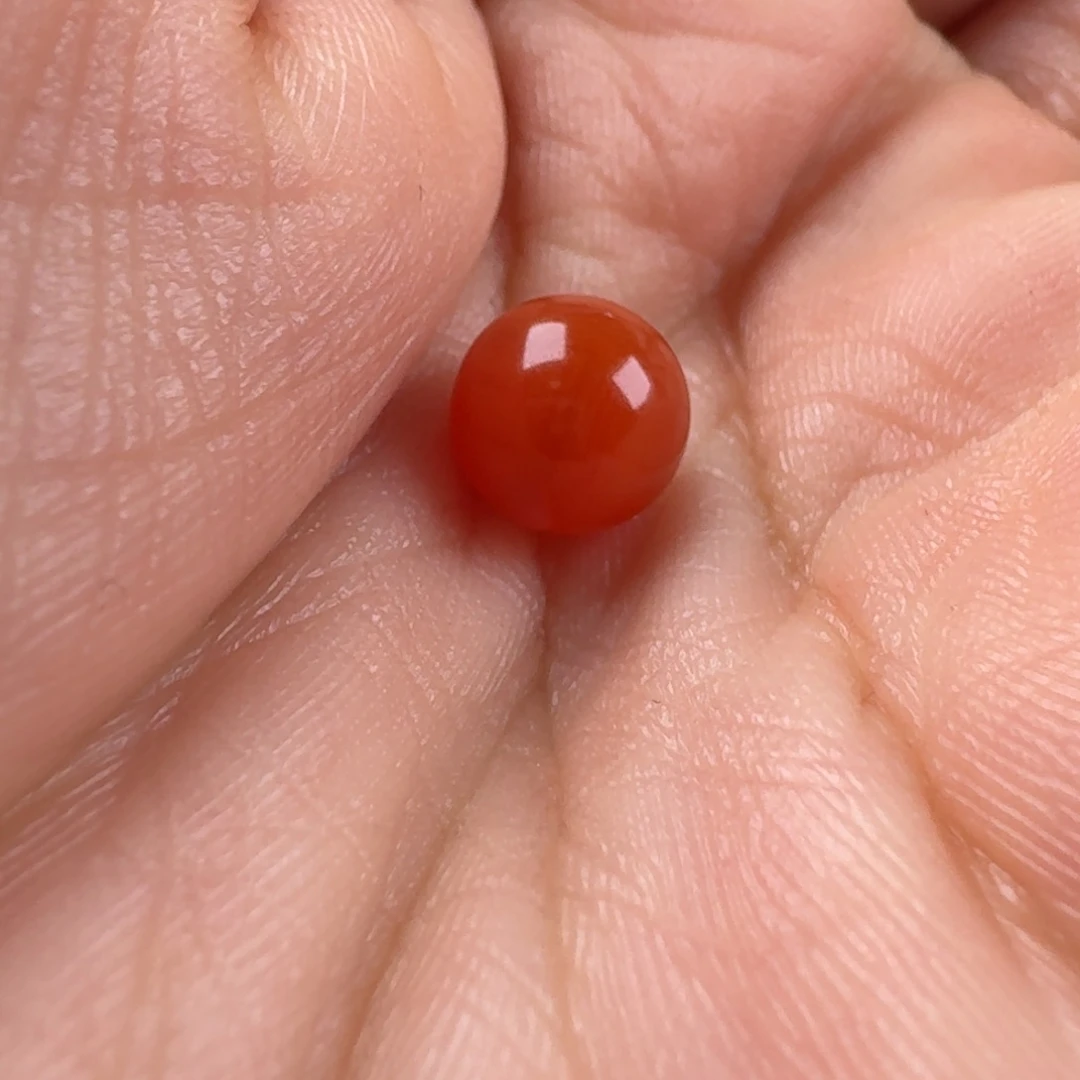 南红玛瑙未镶嵌圆珠7.5